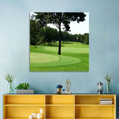 Oklahoma Golf Course Greens Wall Art