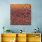 Blocks Focus Copper Rings Wall Art