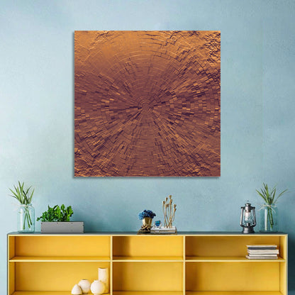 Blocks Focus Copper Rings Wall Art