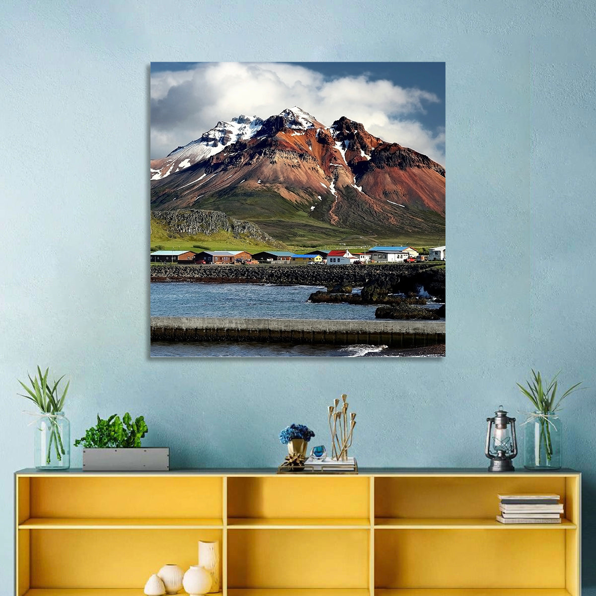 East Fjords Harbor Village Wall Art