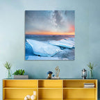 Milky Way Over Frozen Shore Wall Art