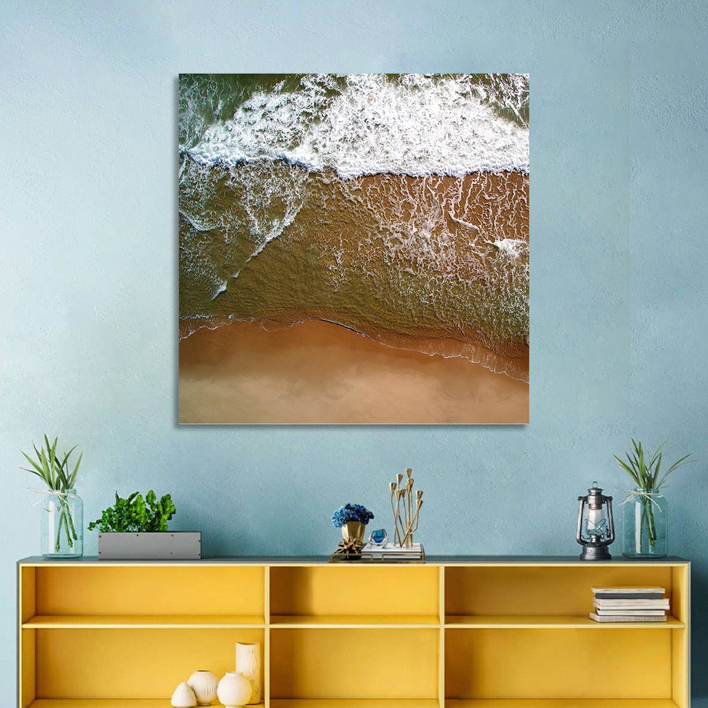 Misquamicut Beach Aerial View Wall Art