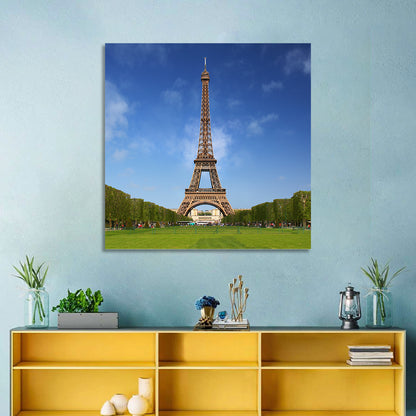 Eiffel Tower Park View Wall Art