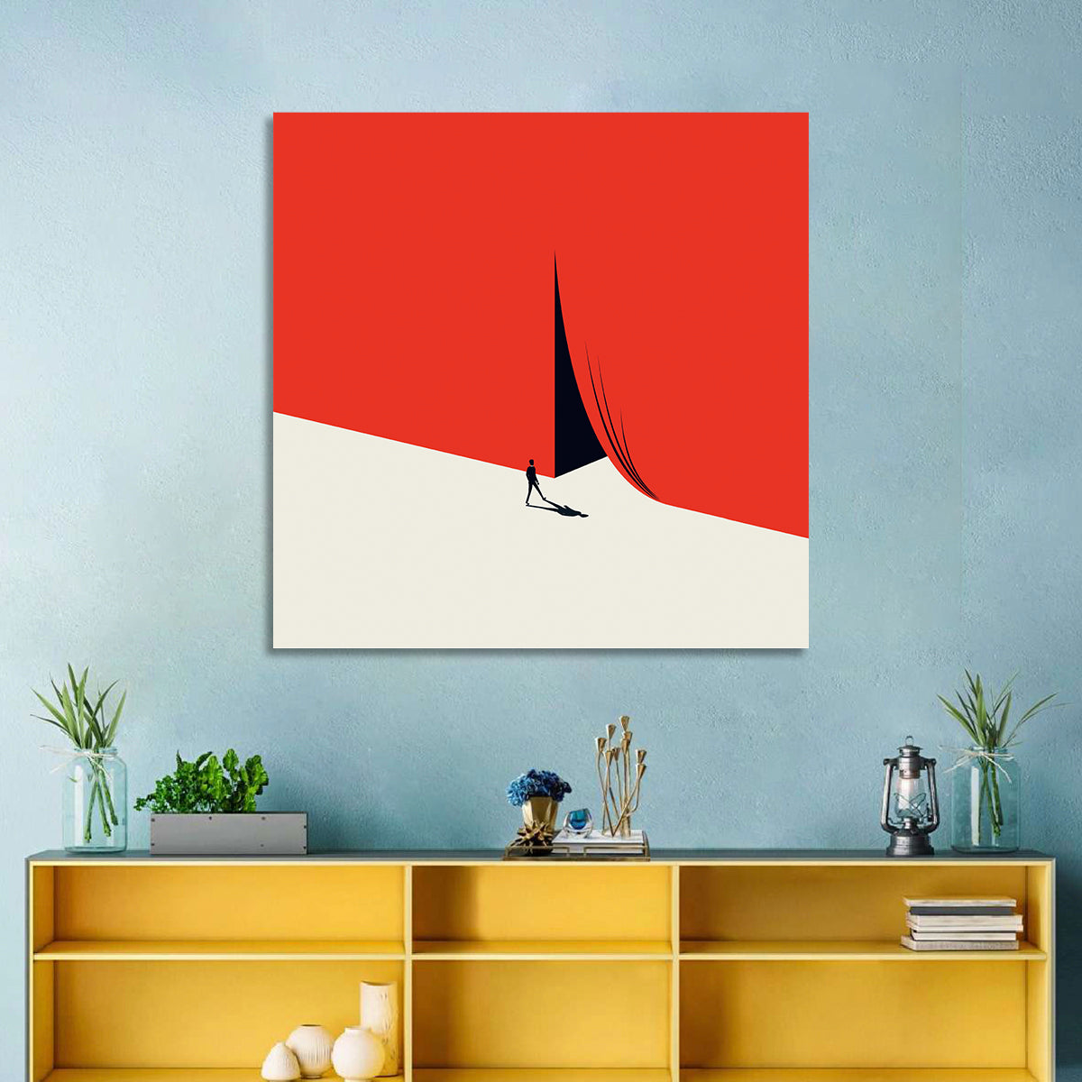 Threshold of Opportunity Wall Art in a room, square