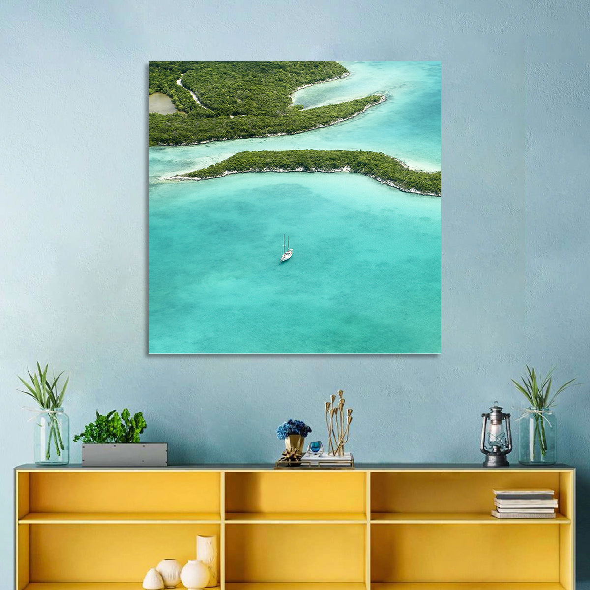 Turquoise Bahamas Islands Wall Art