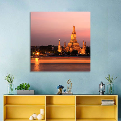 Wat Arun at Dusk Wall Art