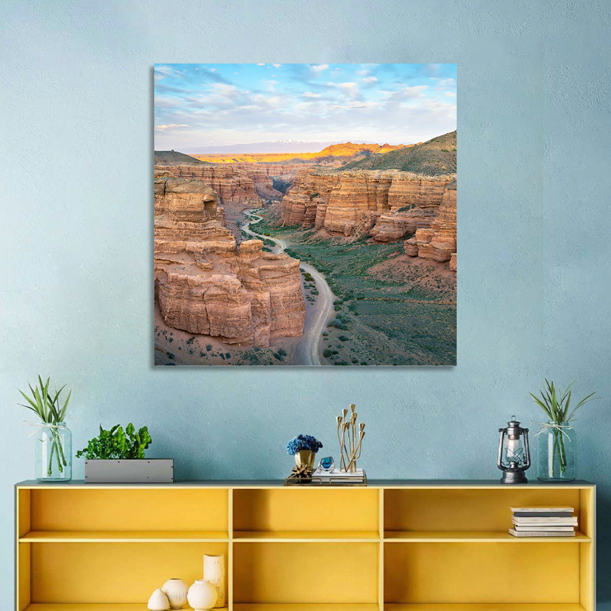 Charyn Canyon at Golden Hour Wall Art
