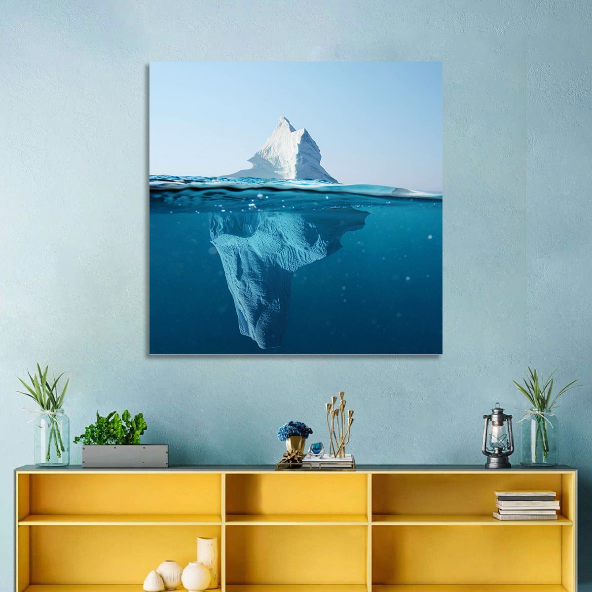 Split-level Iceberg Wall Art
