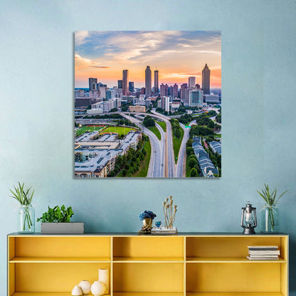 Downtown Atlanta Skyline Wall Art