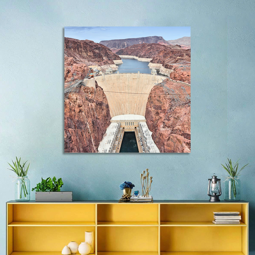 Hoover Dam High-angle View Wall Art