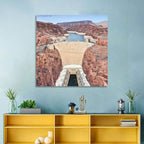 Hoover Dam High-angle View Wall Art