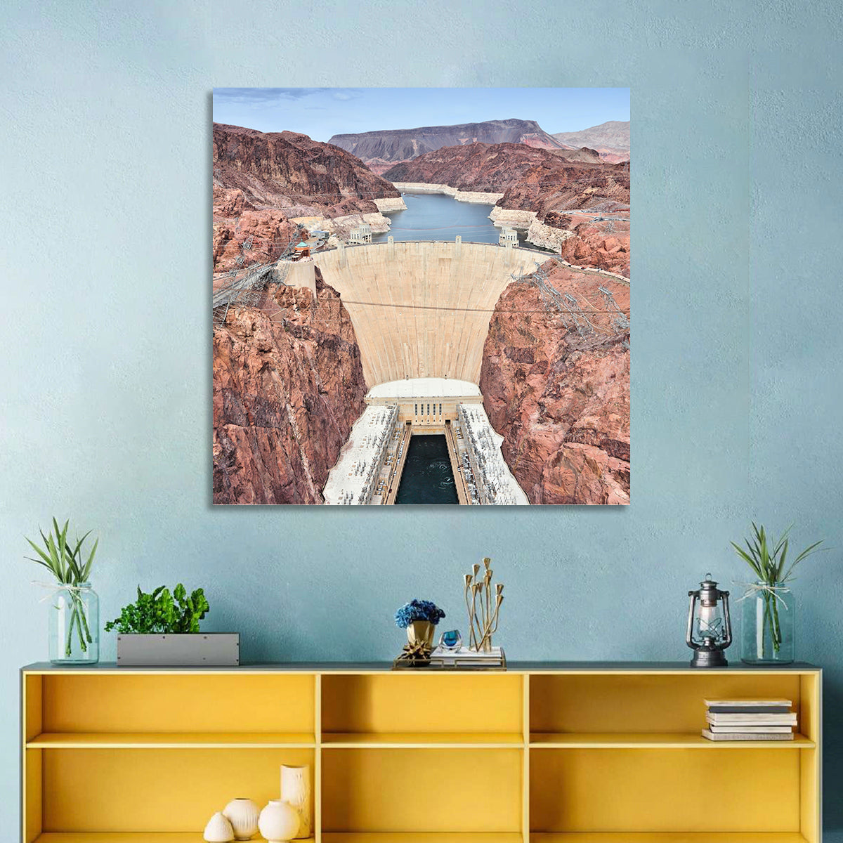 Hoover Dam High-angle View Wall Art