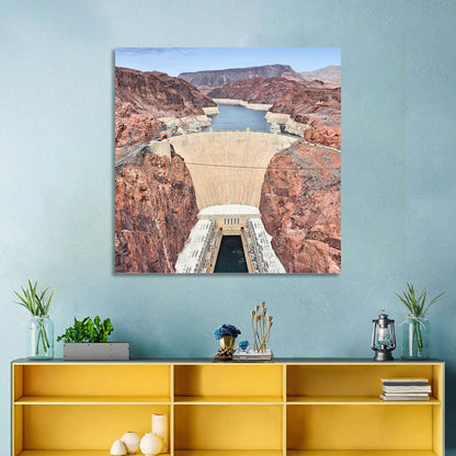 Hoover Dam High-angle View Wall Art