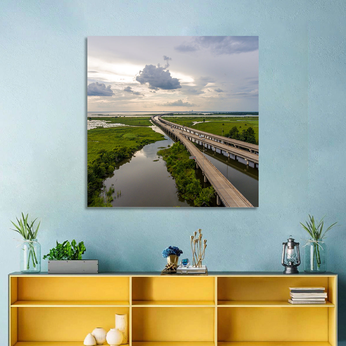 Interstate 10 Bridge Wall Art