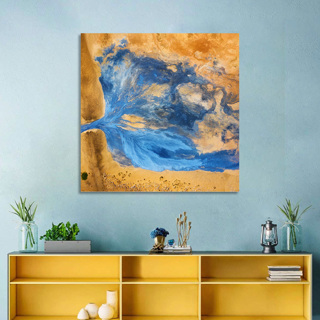 Geysers Valley Aerial View Wall Art