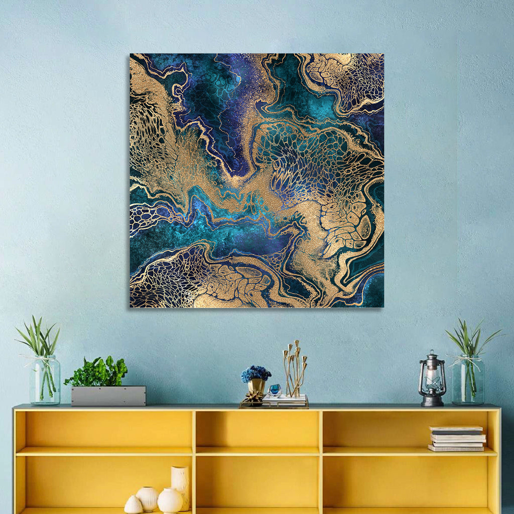 Gilded Geode Abstract Wall Art