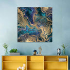 Gilded Geode Abstract Wall Art