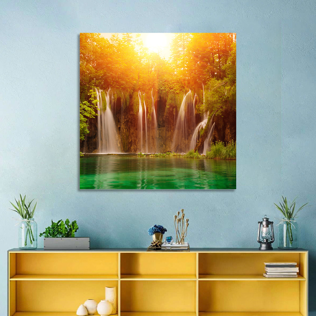 Plitvice Lakes Waterfalls Wall Art