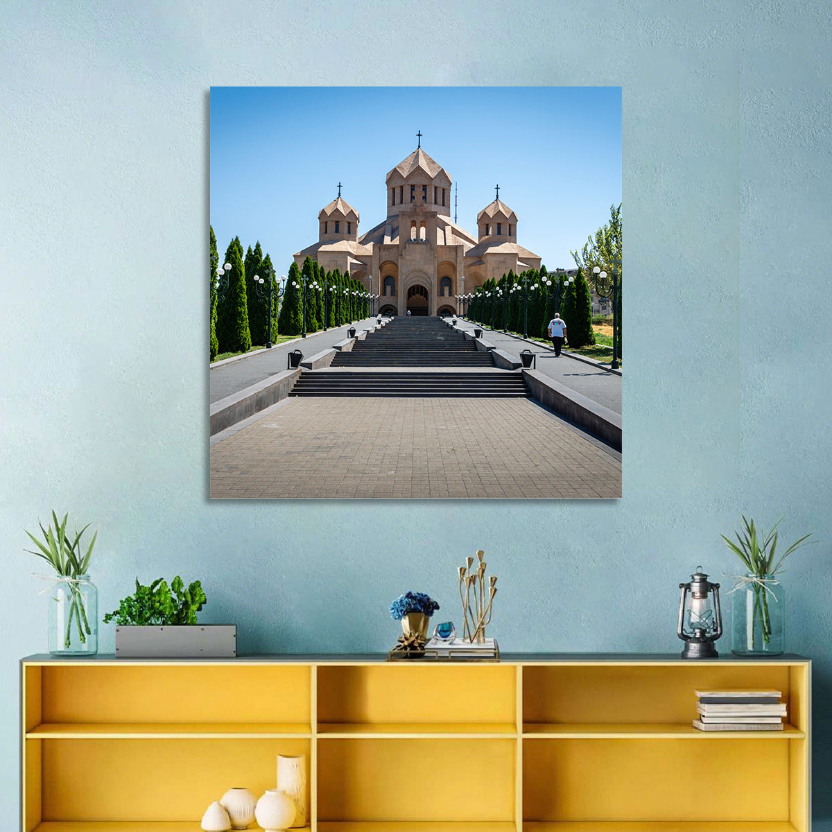 Saint Gregory Cathedral Stairway, Yerevan Wall Art
