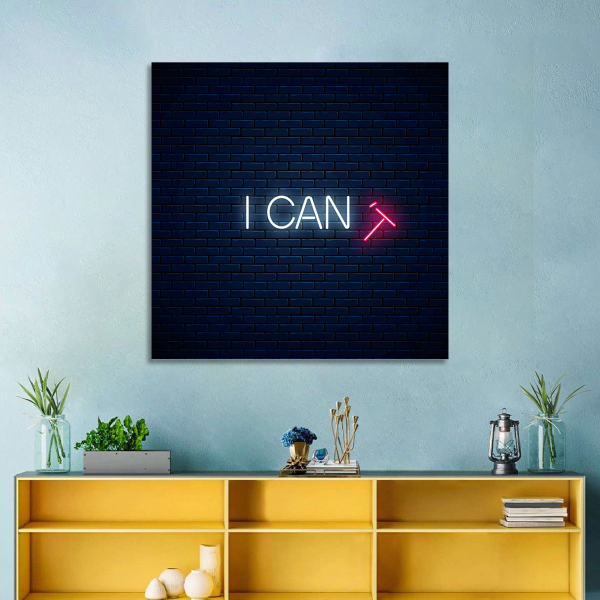 I Can Neon Sign Wall Art