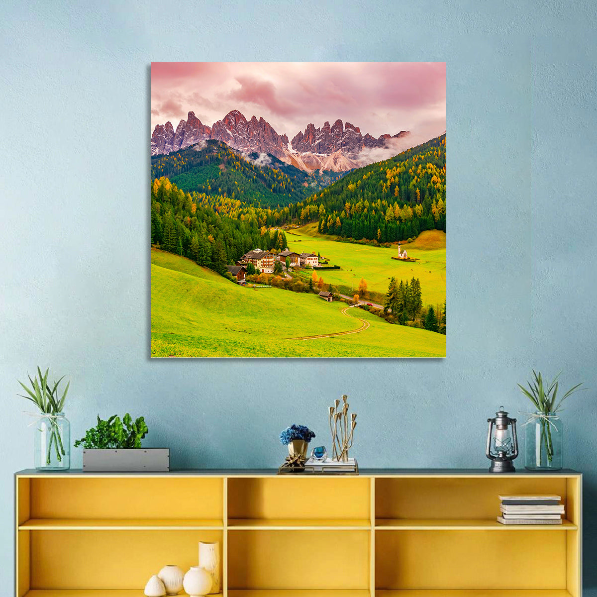 St Johann Church, Santa Maddalena Wall Art