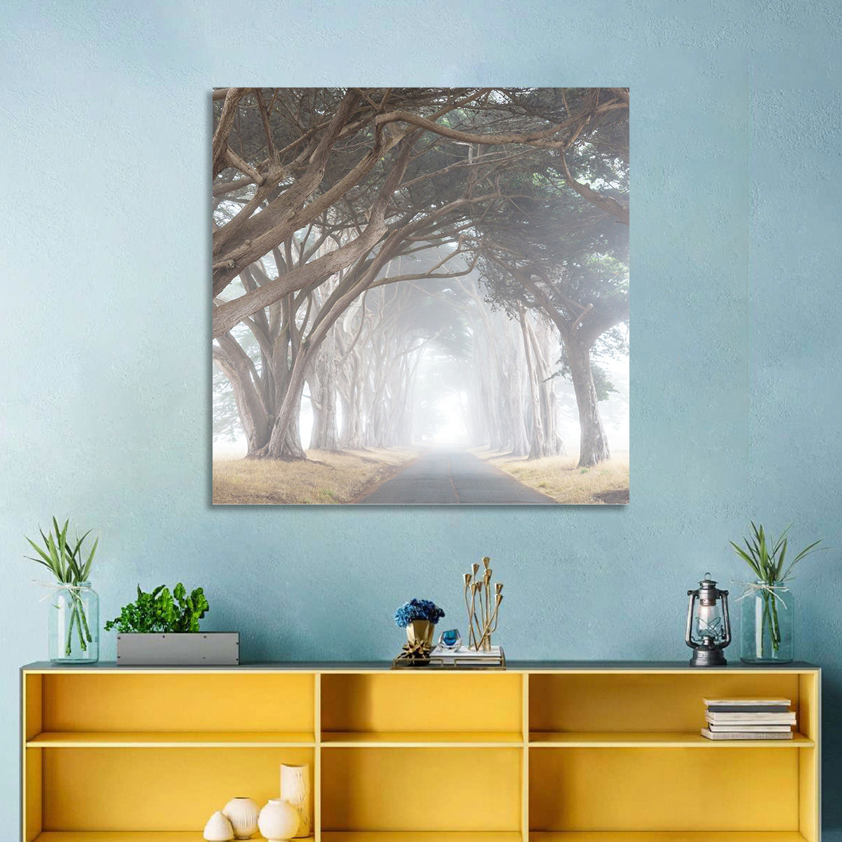 Misty Cypress Tunnel Wall Art