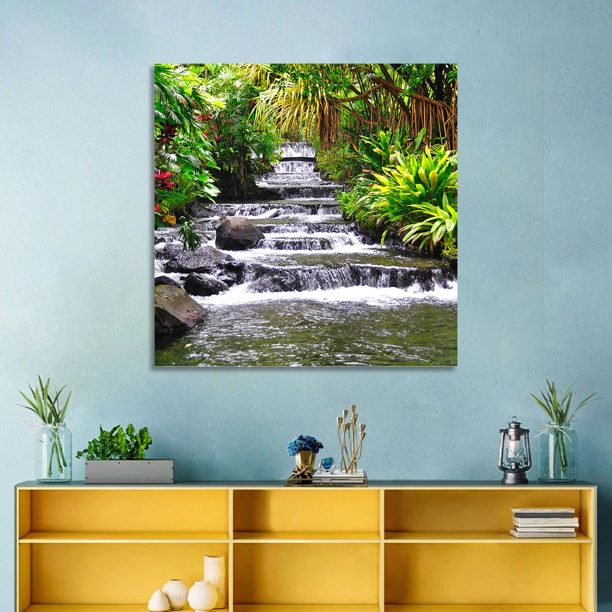 Tabacon Tiered Hot Springs Waterfall Wall Art