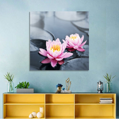 Pink Water Lilies Wall Art