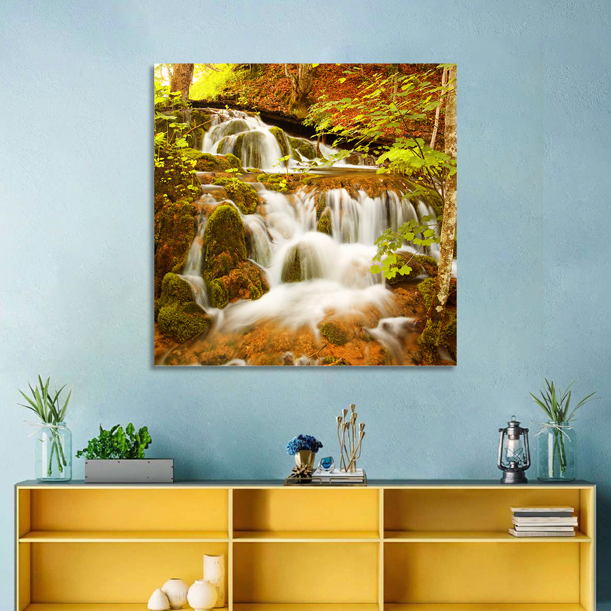Plitvice Autumn Stream Wall Art