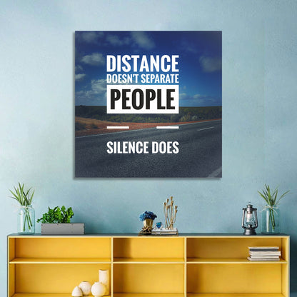 Silence Separates People Wall Art