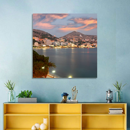 Sarandë Bay at Dusk Wall Art