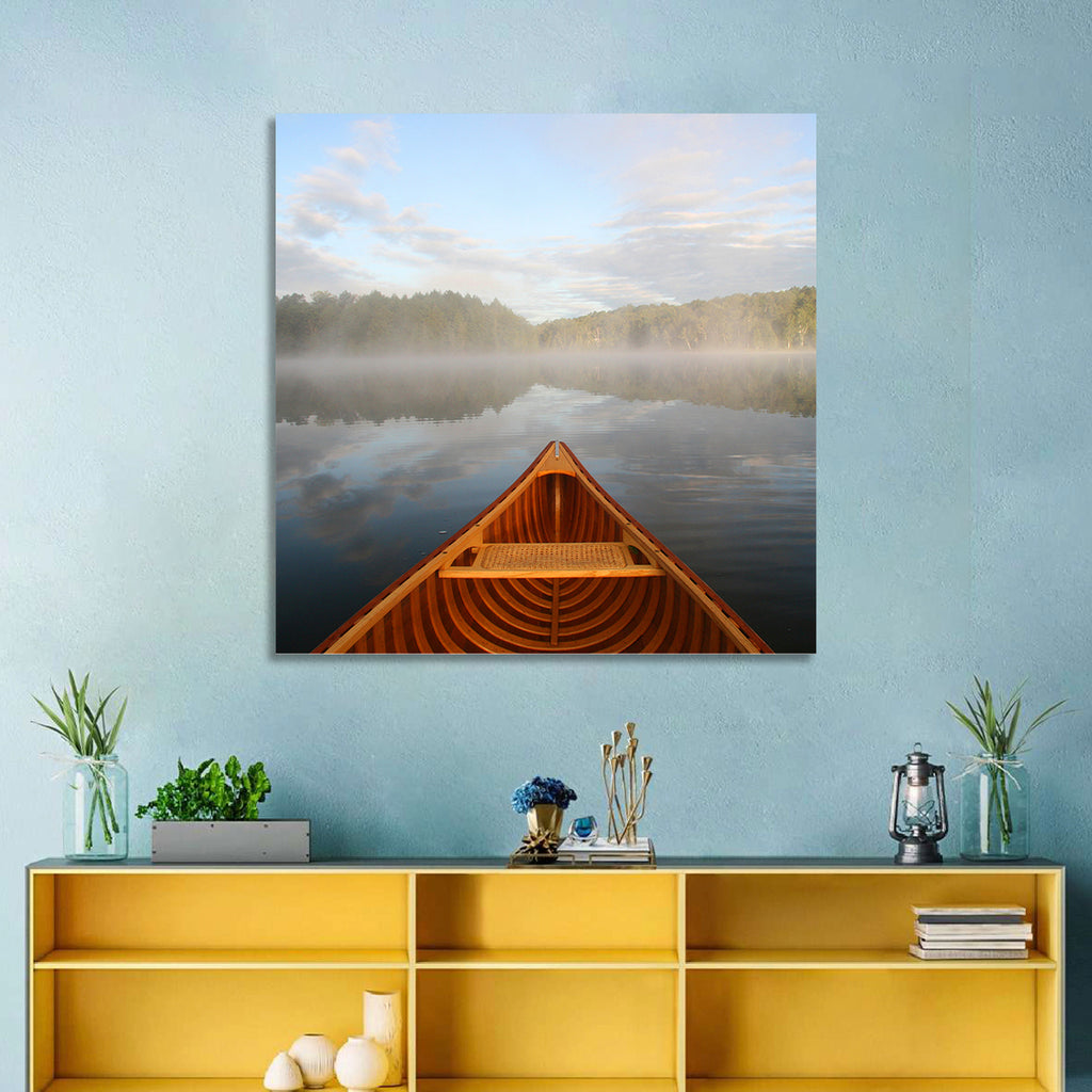 Cedar Canoe on Lake Ontario Wall Art