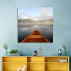 Cedar Canoe on Lake Ontario Wall Art
