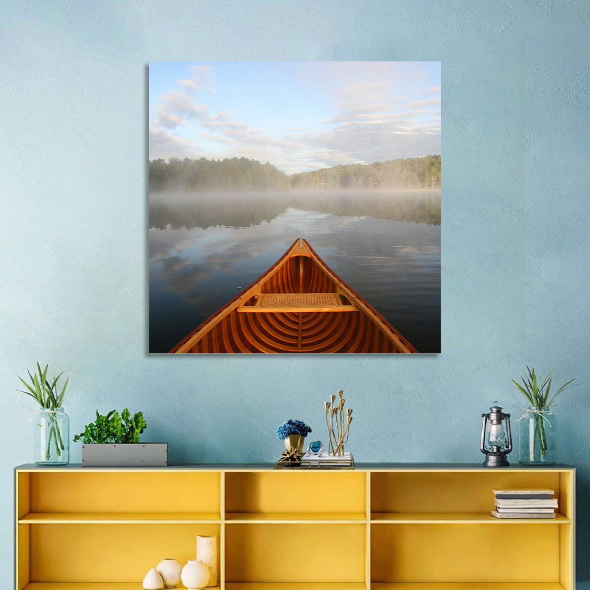 Cedar Canoe on Lake Ontario Wall Art