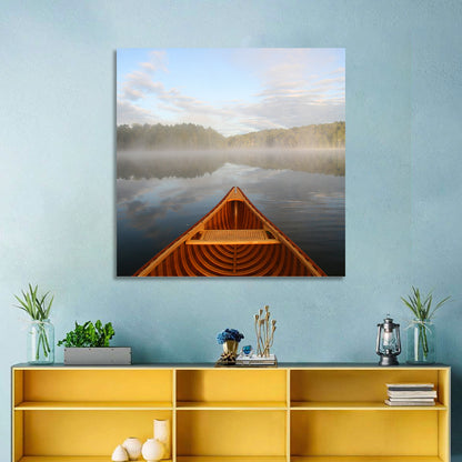 Cedar Canoe on Lake Ontario Wall Art