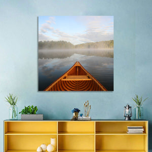 Canoe in Lake Ontario Wall Art