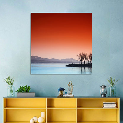 Lake Geneva Sunset Reflection Wall Art