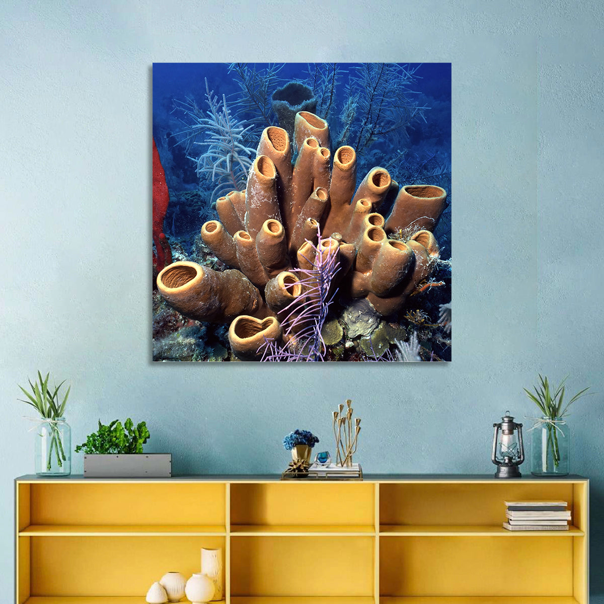 Belize Reef Sponge Scene Wall Art