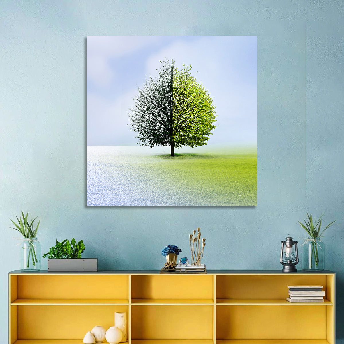 Winter to Spring Tree Wall Art