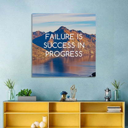 Failure Is Success in Progress Wall Art