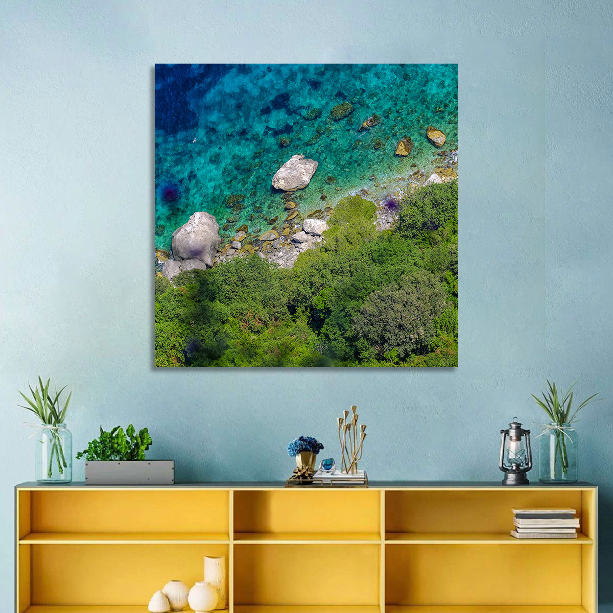 Capri Island Coast Wall Art