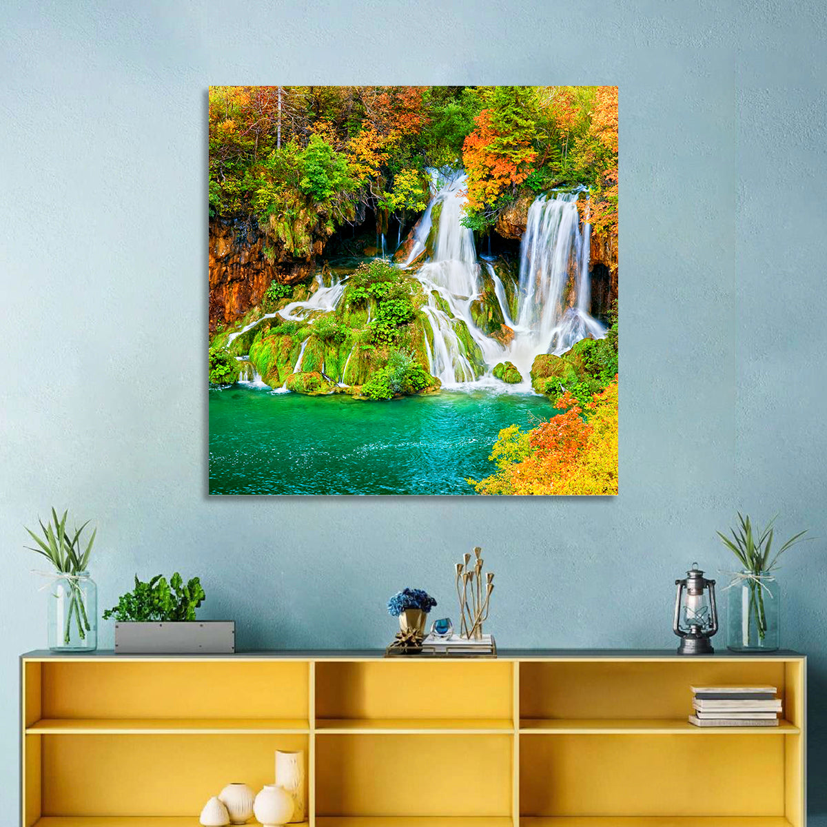 Plitvička Jezera Autumn Falls Wall Art