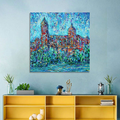Salamanca Dual Domes Reflection Wall Art