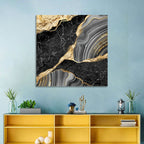 Gold River Abstract Wall Art