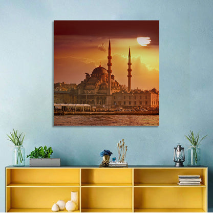 Yeni Cami Golden Hour Wall Art