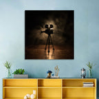 Backlit Vintage Movie Camera Wall Art