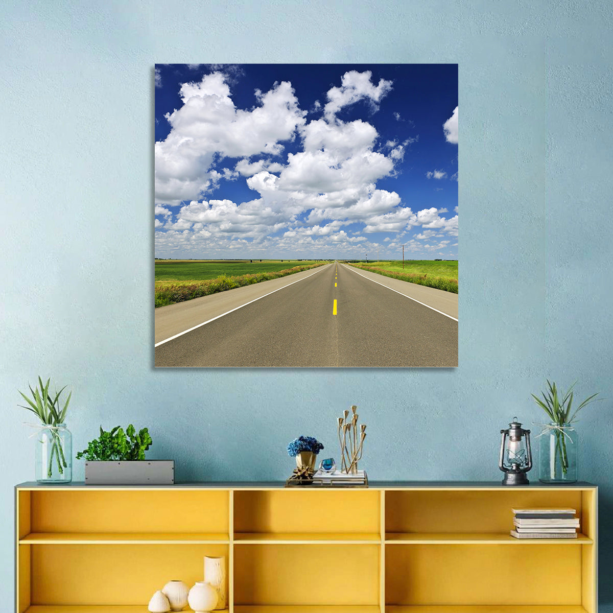 Saskatchewan Prairies Highway Wall Art