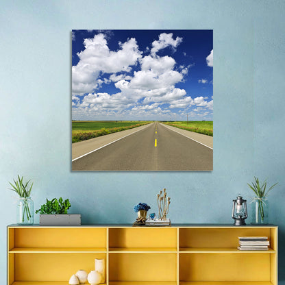 Saskatchewan Prairies Highway Wall Art