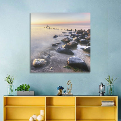 Michigan Shoreline Pilings Wall Art