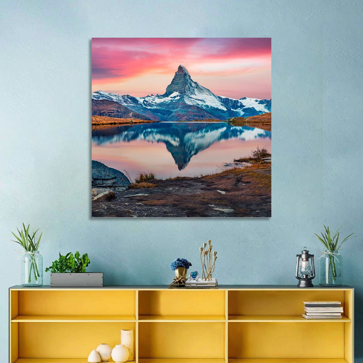 Matterhorn Reflection at Stellisee Wall Art